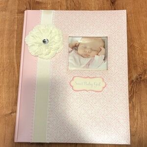 Brand New C.R. Gibson Pink Baby Monumental Events Book